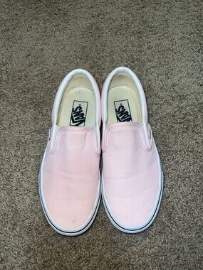 Vans Classic Slip-On Sneakers in Light Pink